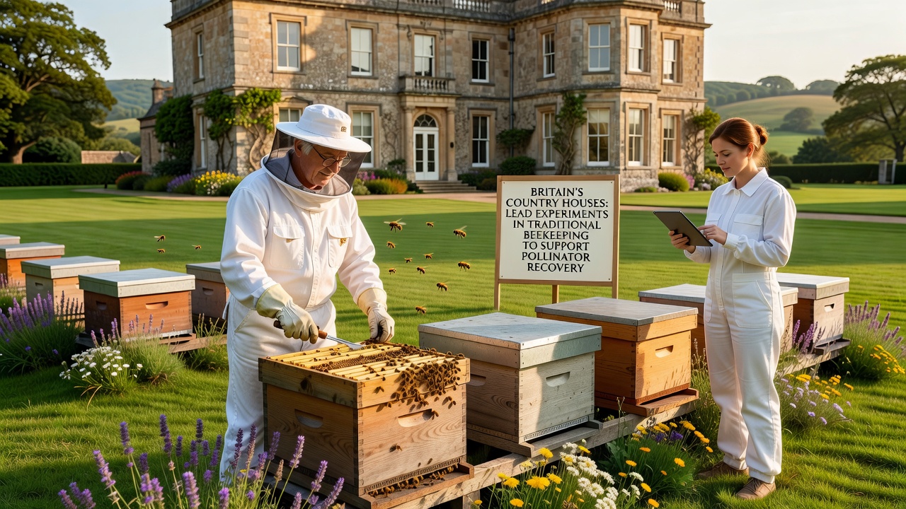 Britain's Country Houses Lead Experiments in Traditional Beekeeping to Support Pollinator Recovery